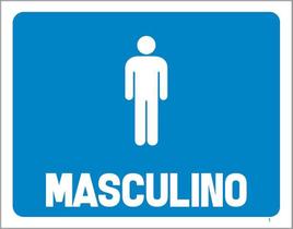 Placa De Banheiro - Masculino (27X35)