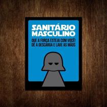 Placa De Banheiro Masculino - Lord Sombrio - Sinalizo