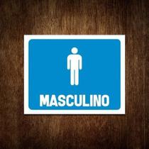 Placa De Banheiro - Masculino