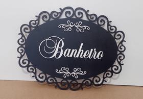 Placa de Banheiro- Mdf 3mm