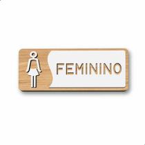 Placa De Banheiro Placas Para Banheiro Feminino Masculino