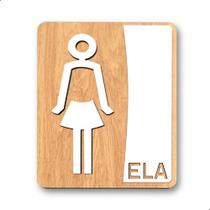 Placa De Banheiro Placas Para Banheiro Feminino Masculino