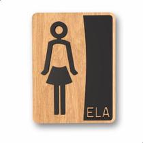 Placa De Banheiro Placas Para Banheiro Feminino Masculino