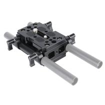 Placa de base de câmera de suporte de ombro NICEYRIG com braçadeira de haste de 15 mm Placa de base de câmera de suporte de ombro NICEYRIG com braçadeira de haste de 15 mm