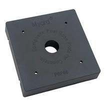 Placa de base de poste Myard PBP para poste de madeira 6x6 resistente a UV