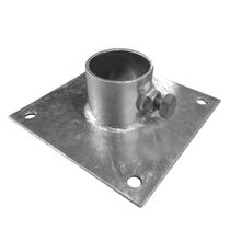 Placa de base em aço galvanizado multináutico 15cm x 15cm Placa de base em aço galvanizado multináutico 15cm x 15cm