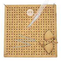 Placa de Blocagem para Crochê e Tricô com Pinos 24 x 24cm