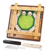 Placa de bloqueio de crochê ULOI 10" Bamboo com 4 hastes de tensão