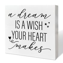 Placa de caixa de madeira para berçário RJYMK 13x13cm Inspirational Placa de caixa de madeira para berçário RJYMK 13x13cm Inspirational