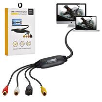 Placa de captura de vídeo com conversor VHS para digital USB 2.0 Mac/PC