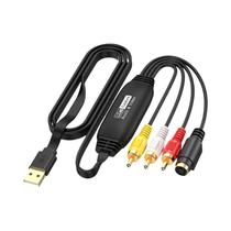 Placa De Captura De Vídeo E Áudio USB2.0 1080p Para VHS TV DVD VCR RCA Para Adaptador USB Para Mac