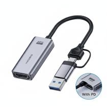 Placa de captura de vídeo Hagibis 100W PD USB 30 Cinza