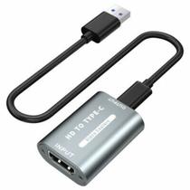 Placa de Captura de Vídeo HDMI para Usb Type-C 4k Exbom 03641- CV-U3C100