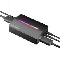 Placa de Captura Fifine V3, 1080p 60FPS, com Loop-out 4K, USB 3.0, RGB, Preta - V3 Placa de Captura Fifine V3, 1080p 60FPS, com Loop-out 4K, USB 3.0, RGB, Preta - V3