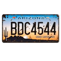 Placa de Carro Decor em Madeira State Route - Arizona - USA