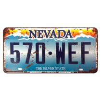 Placa de Carro Decor em Madeira State Route - Nevada - USA Placa de Carro Decor em Madeira State Route - Nevada - USA