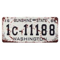 Placa de Carro Decor em Madeira State Route - Washington - USA Placa de Carro Decor em Madeira State Route - Washington - USA
