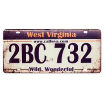 Placa de Carro Decor em Madeira State Route - West Virginia - USA