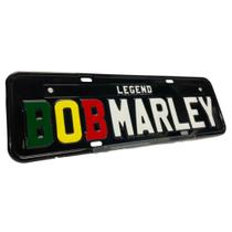 Placa De Carro Decorativa Bob Marley Alto Relevo Decoração - Decora Placas Personalizadas
