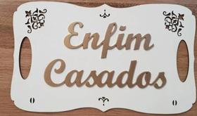 Placa de Casamento Entrada da Noiva - Design Clean e Elegante