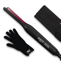 Placa de cerâmica de turmalina Flat Iron Red by Kiss Pencil de 0,3 polegadas Placa de cerâmica de turmalina Flat Iron Red by Kiss Pencil de 0,3 polegadas