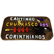 Placa De Churrasco - Cantinho Do Churrasco Dos Corinthianos