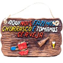 Placa de Churrasco Decorativa - Cantinho do Churrasco - Aqui Nóis Fazemos Churrasco e Tomamos Cerveja Placa de Churrasco Decorativa - Cantinho do Churrasco - Aqui Nóis Fazemos Churrasco e Tomamos Cerveja