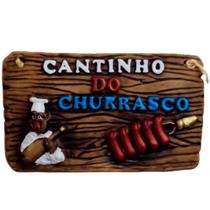 Placa De Churrasco Decorativa - Cantinho Do Churrasco - Bbq