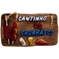 Placa de Churrasco Decorativa - Cantinho do Churrasco - Picanha