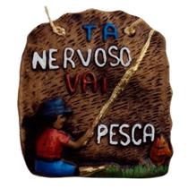 Placa de Churrasco Decorativa - Cantinho do Churrasco - Tá Nervoso Vai Pescar! Placa de Churrasco Decorativa - Cantinho do Churrasco - Tá Nervoso Vai Pescar!