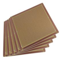 Placa De Circuito Impresso PCB Fenolite Ilha 10x10 cm - Kit 5 Peças - OEM