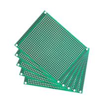 Placa De Circuito PCB Dupla Face Protoboard 2x8 3x7 4x6 5x7 7x9CM Placa De Prototipagem Kit DIY