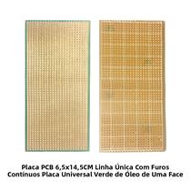 Placa De Circuito PCB Stripboard De 6.5x14.5CM, Placa De Circuito De Um Lado Para Experimentos DIY,