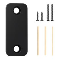 Placa de Cobertura para Furo de Porta BonKuDoo 2,5 x 5,7 cm Preto Fosco Placa de Cobertura para Furo de Porta BonKuDoo 2,5 x 5,7 cm Preto Fosco