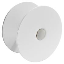 Placa de Cobertura para Furo de Porta Seimneire 67 mm Branca em Aço