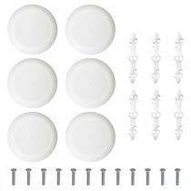 Placa de cobertura para furo no teto XGGYA, kit com 6 unidades, branca pintável Placa de cobertura para furo no teto XGGYA, kit com 6 unidades, branca pintável