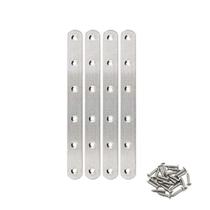 Placa de conserto plana Ulifestar em aço inoxidável 200mm, pacote com 4 Placa de conserto plana Ulifestar em aço inoxidável 200mm, pacote com 4