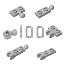 Placa de Construção 100 peças EzeepoNewma 1x2 Cinza-claro Placa de Construção 100 peças EzeepoNewma 1x2 Cinza-claro