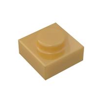 Placa de construção TTEHGB TOY Classic Bulk 1x1 Golden 100 peças