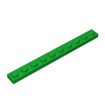 Placa de construção WEBRICK Classic 1x10 verde 100 peças