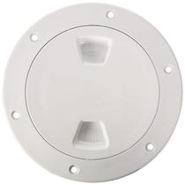 Placa de convés Beckson 4 Screw-Out Center Smooth White