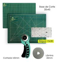 Placa De Corte 45x30 Base de Corte para Artesanato A3 Régua 15x30 Cortador 45mm Disco