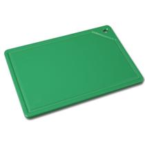 Placa de Corte Verde Pronyl com Canaleta 37x25x1,5 cm