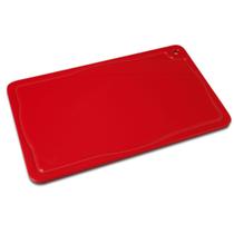 Placa de Corte Vermelha com Canaleta 50x30x1,5 cm Pronyl
