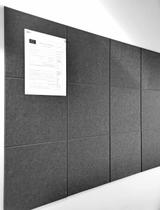 Placa de cortiça DECORITA preta 120x90cm - pacote com 12 azulejos de parede de feltro