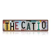 Placa de decoração de parede Vintage The Catio Metal 40x10cm - MTSigns