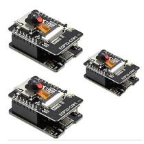 Placa de Desenvolvimento ESP32-CAM com Câmera OV2640 - WiFi, Bluetooth e Interface Micro-USB (3 Unidades)