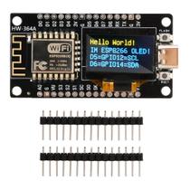 Placa De Desenvolvimento ESP8266 WiFi ESP-12F Nodemcu Com Tela OLED CH340 Tipo-C USB Para Arduino