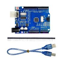 Placa De Desenvolvimento R3 De 16Mhz Com Chip SMD CH340G MEGA328P Cabo USB ATEGA328P Um Conjunto