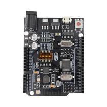 Placa De Desenvolvimento UNO R3 ATmega328P CH340G Com Cabo De Conexão Reta Para Arduino Placa De Desenvolvimento UNO R3 ATmega328P CH340G Com Cabo De Conexão Reta Para Arduino